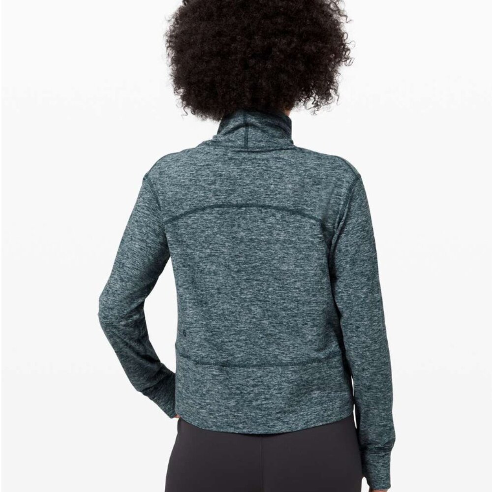 Lululemon Ready to Rulu Fleece Pullover Heathered Submarine - Picture 2 of 11